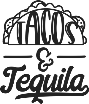 Tacosand Tequila Signage PNG Image