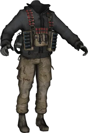 Tactical Gear Invisible Man PNG Image