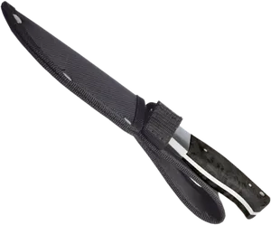 Tactical Knifewith Sheath PNG Image