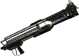 The 'fat Man' From Fallout - Experimental Mirv PNG image with transparent background