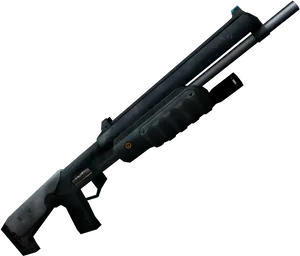 Tactical Shotgun Isolated PNG Image