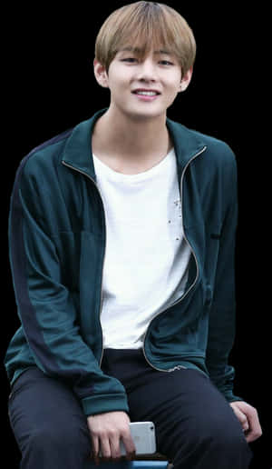 Taehyung Bts V Boy Cute Smile Happybirthday Kpop - Transparent Bts V Png, Png Download PNG image with transparent background