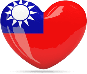 Download Flag Icon Of Taiwan At Png Format - Taiwan Flag Heart Png, Transparent Png PNG image with transparent background