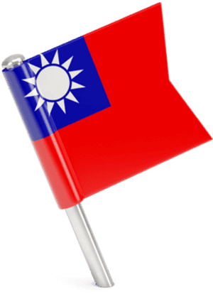 Square Flag Pin - Taiwan Flag Icon Png, Transparent Png PNG image with transparent background