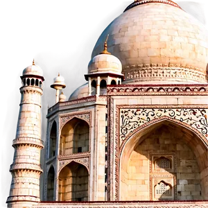 Taj Mahal Close-up Detail Png Guw PNG Image