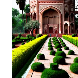 Taj Mahal Garden Pathway Png 06252024 PNG Image