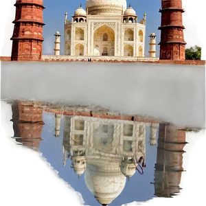 Taj Mahal Reflection In Water Png 10 PNG Image