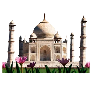 Taj Mahal Spring Flowers Png 36 PNG Image