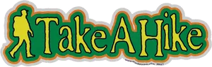 Take A Hike_ Sticker_ Design PNG Image