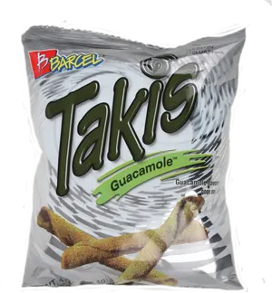 Takis Guacamole Flavored Snack Package PNG Image