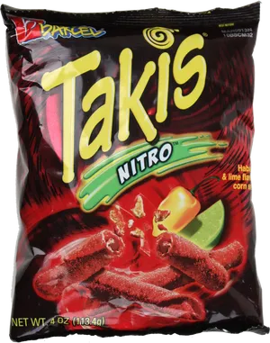 Takis Nitro Habanero Lime Flavored Snacks PNG Image