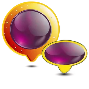 Talk Bubble Set Png Thc PNG Image