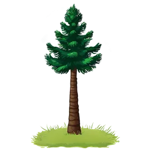 Tall Evergreen Tree Png Vic70 PNG Image