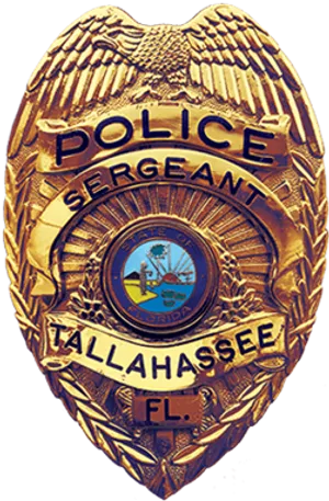 Tallahassee Police Sergeant Badge PNG Image