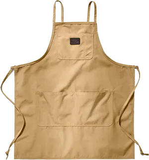 Tan Cotton Apron PNG Image