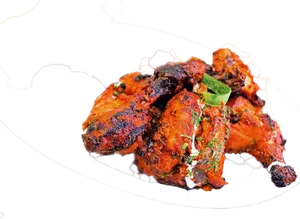 Tandoori Chicken Dish Transparent Background PNG Image