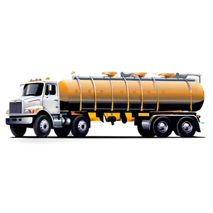 Tanker Truck Vector Illustration Png 3 PNG Image