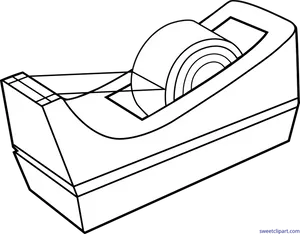 Tape Dispenser Outline PNG Image