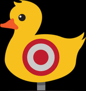 Target Practice Rubber Duck PNG image with transparent background
