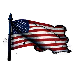 Tattered American Flag Png Yko PNG Image