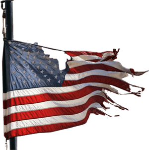#freetoedit #usa #flag #broken #kellydawn - Tattered American Flag, HD Png Download PNG image with transparent background