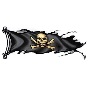 Tattered Pirate Flag Png Htf PNG Image