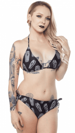 Sourpuss 6 Feet Under String Bikini - Bikini PNG