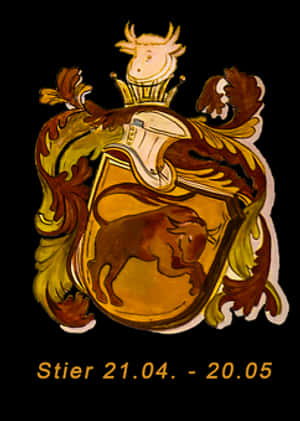 Taurus Zodiac Sign Crest21 April20 May PNG with transparent background