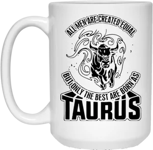 Taurus Zodiac Sign Mug PNG Image