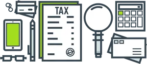 Tax Preparation Checklist Vector PNG Image