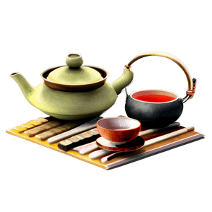 Tea Ceremony Set PNG 05242024 PNG