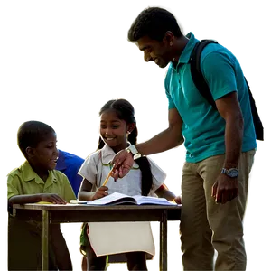 Teacher And Students Png Kxh PNG Image