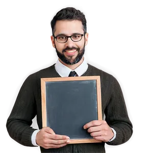 Teacher With Chalkboard Png 65 PNG Image