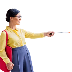 Teacher With Pointer Png 34 PNG Image