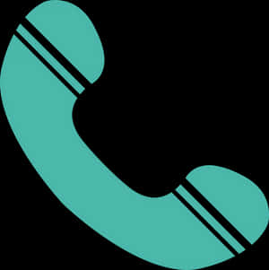 Teal Phone Icon PNG with transparent background