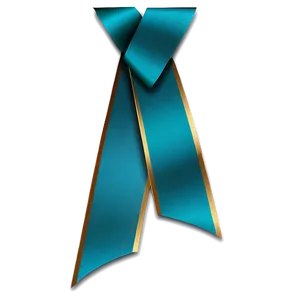 Teal Ribbon Banner Png Mwj80 PNG Image