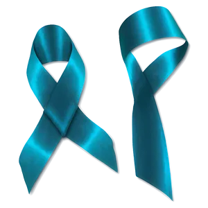 Teal Ribbon For Anxiety Awareness Png 06282024 PNG Image