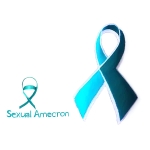 Teal Ribbon For Sexual Assault Awareness Png Bsl PNG Image