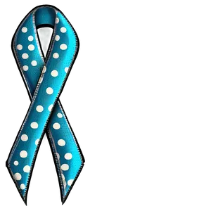 Teal Ribbon With Polka Dots Png 46 PNG Image