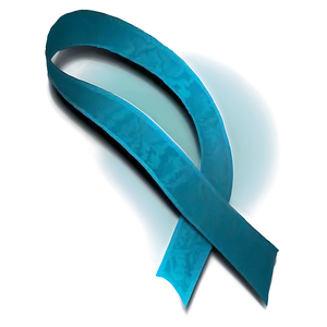 Teal Ribbon With Shadow Png Qty PNG Image