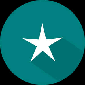 Teal Star Icon PNG image with transparent background