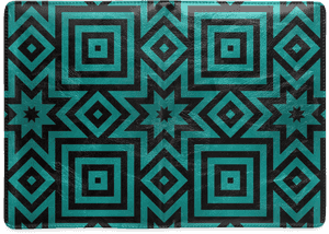 Teal/black Tribal Pattern Custom Notebook A5, HD Png Download PNG image with transparent background