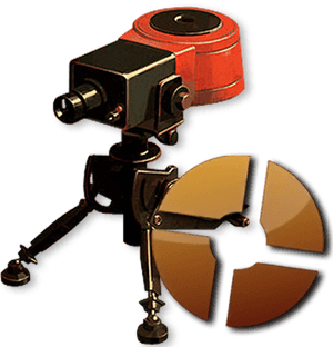 Team Fortress2 Sentry Gun Logo PNG image with transparent background
