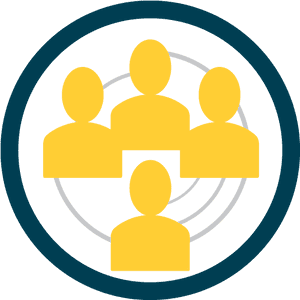 Teamwork Connection Icon PNG image with transparent background