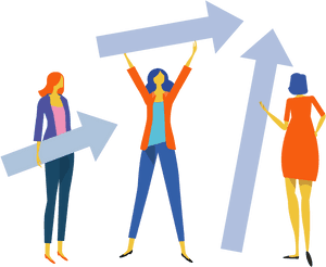 Teamwork Motivation Arrows PNG image with transparent background