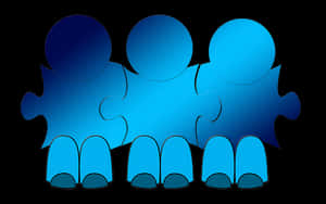 Teamwork Puzzle People Graphic PNG image with transparent background