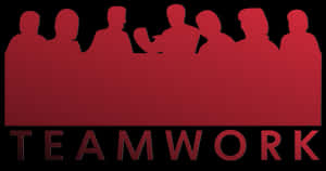 Teamwork Silhouette Concept PNG image with transparent background