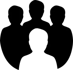 Teamwork Unity Silhouette PNG Image