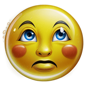 Tearful Emoji Graphic PNG 40 PNG image with transparent background