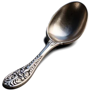 Teaspoon With Floral Embossment Png Odx PNG Image